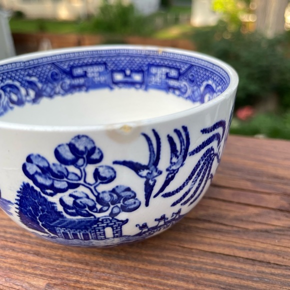 Blue Willow Antique Tea Cups Set of 6 - Picture 5 of 14